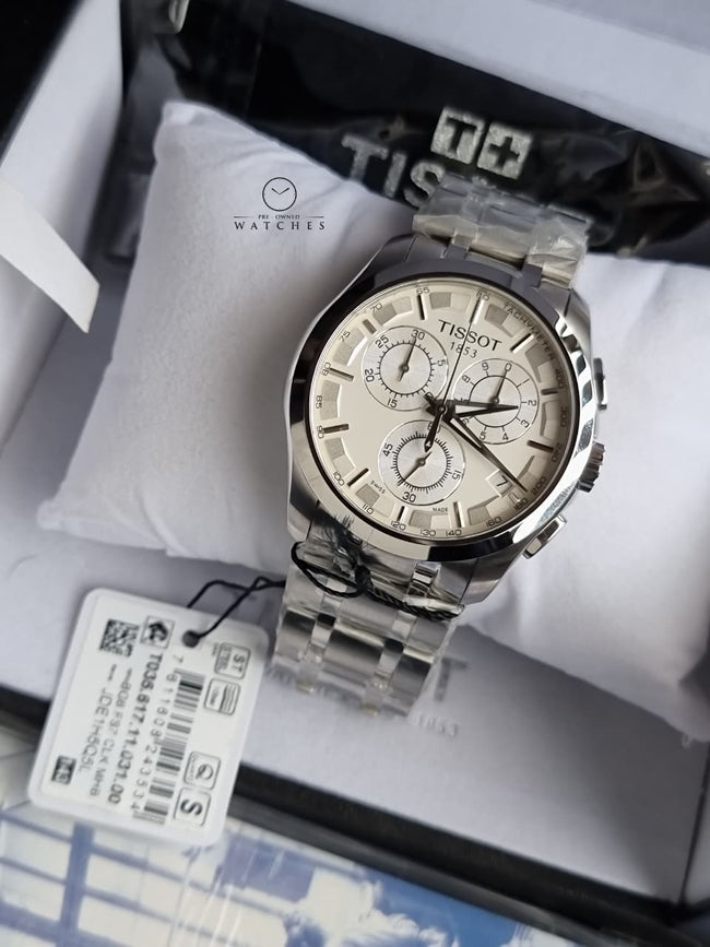 Tissot Couturier Silver Stainless Steel Silver Dial Chronograph Quartz Watch for Men's T035.617.11.031.00 Main Image