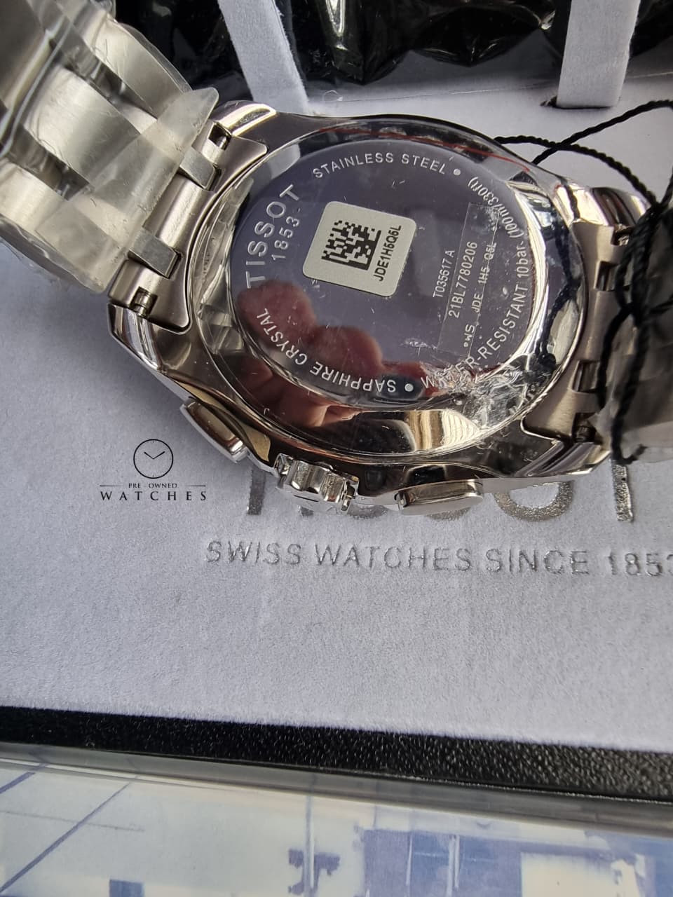 Tissot Couturier Silver Stainless Steel Silver Dial Chronograph Quartz Watch for Men's T035.617.11.031.00