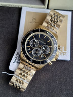 Michael Kors Men’s Chronograph Stainless Steel Black Dial 44mm Watch MK8726