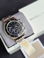 Michael Kors Men’s Chronograph Stainless Steel Black Dial 44mm Watch MK8726