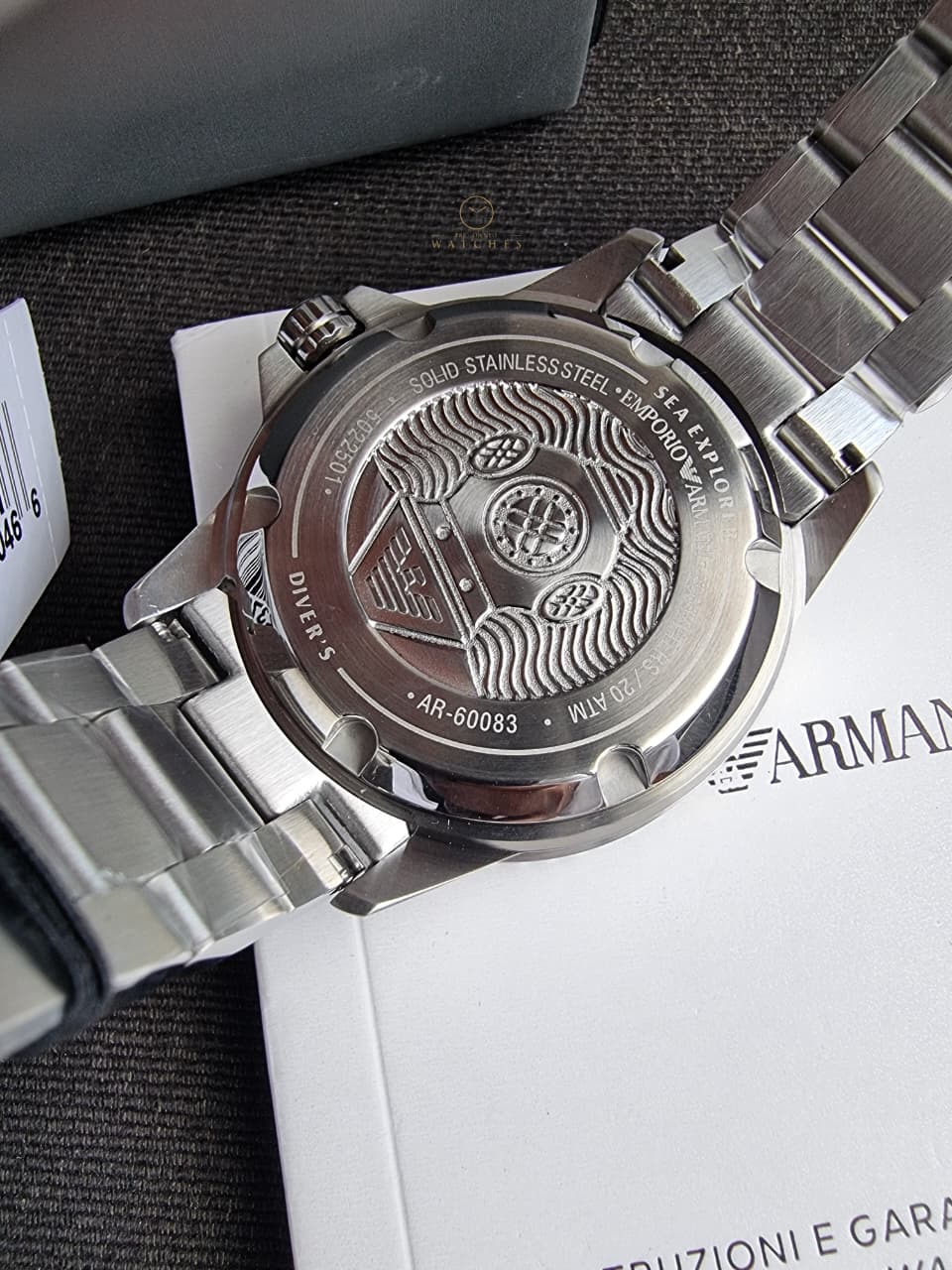 Emporio Armani Sea Explorer Automatic Stainless Steel Bracelet Diver’s Watch – 42.5 mm (AR60083)