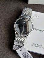 Emporio Armani AR11600 Minimalist Gents Watch – Sleek Black Dial & Steel Strap
