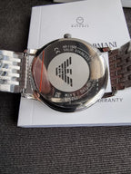 Emporio Armani AR11600 Minimalist Gents Watch – Sleek Black Dial & Steel Strap