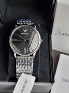 Emporio Armani AR11600 Minimalist Gents Watch – Sleek Black Dial & Steel Strap