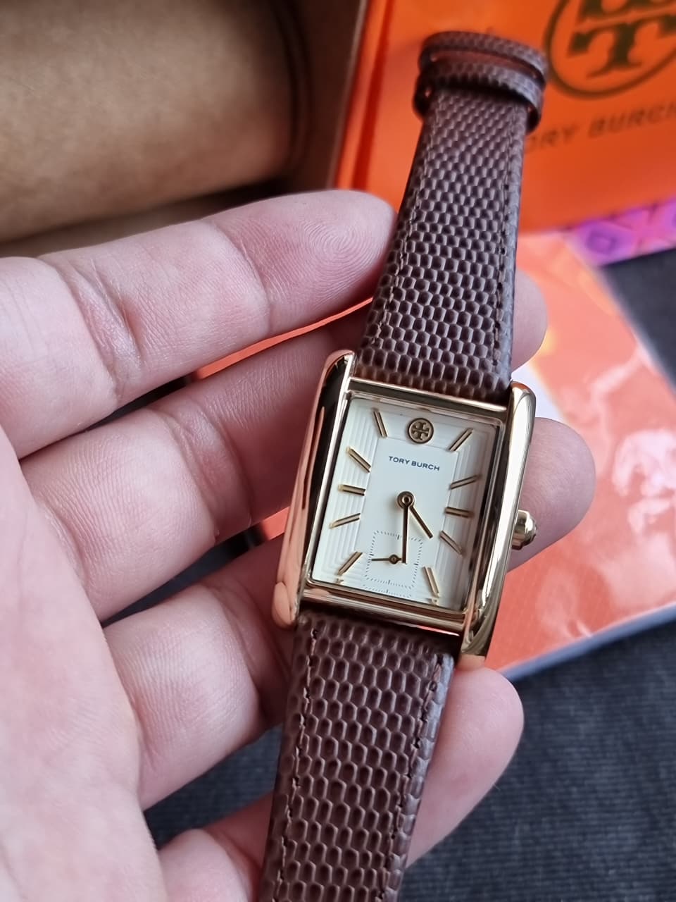 Tory Burch Women's Eleanor Stainless Steel Bracelet Watch TBw1060 (STRAP CHANGE)