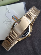 Fossil Everett Chronograph Quartz Gold Dial Men's Watch FS6119