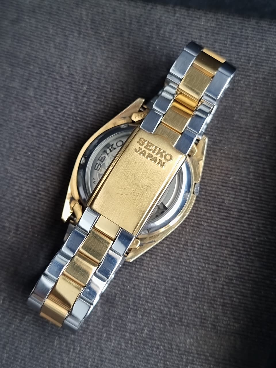 Seiko 5 Two Tone Gold Plated Men's Watch 36mm Automatic Vintage Style