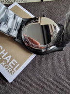Michael Kors MK8734 Men's Watch Black Stainless Steel Slim Runway 44mm