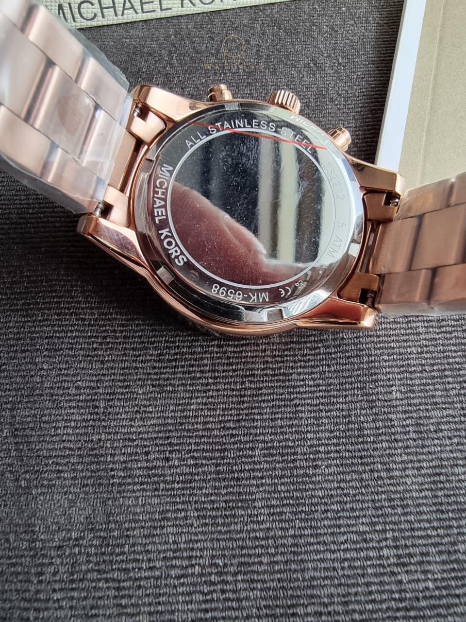 Michael Kors MK6598 Ladies Watch Gold Tone Chronograph Steel 38mm