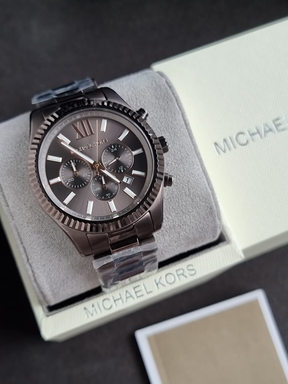 Michael Kors Lexington Brown Watch MK9224 Men's Luxury Steel Watch