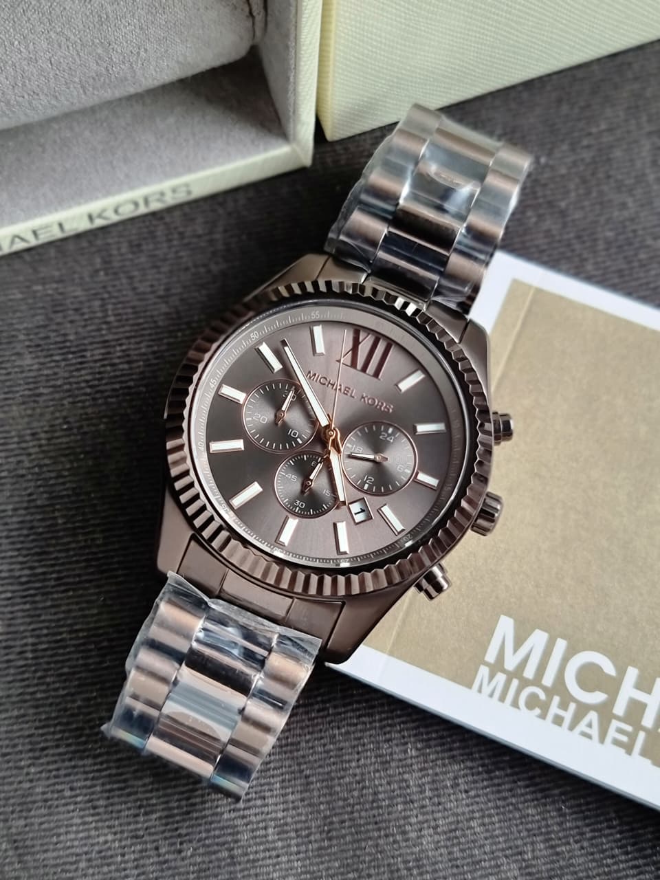 Michael Kors Lexington Brown Watch MK9224 Men's Luxury Steel Watch