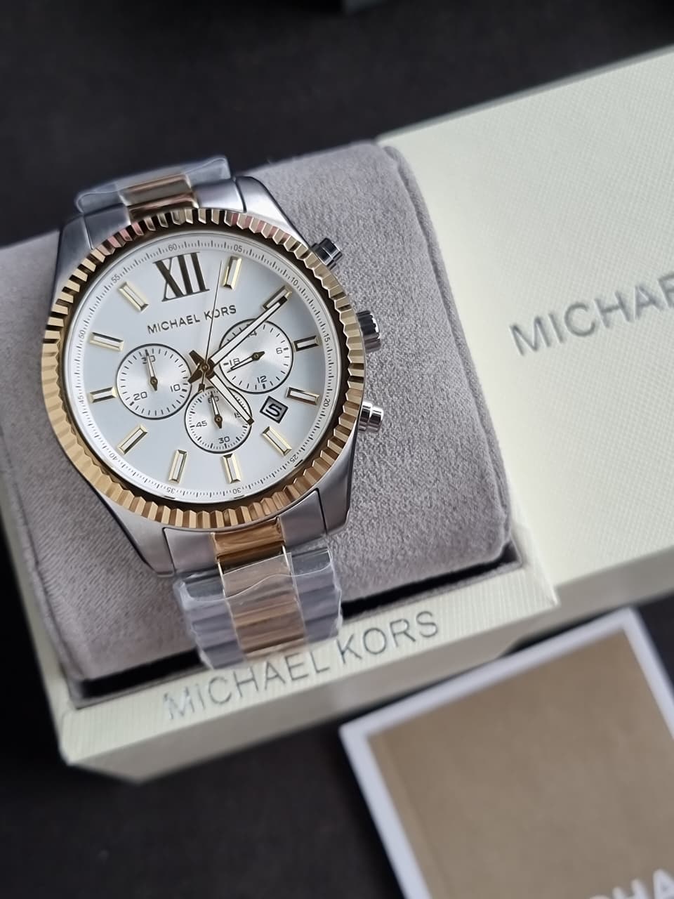 Michael Kors MK9236 Men's Watch Black Dial Stainless Steel 44mm