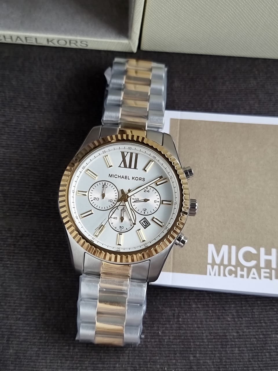 Michael Kors MK9236 Men's Watch Black Dial Stainless Steel 44mm