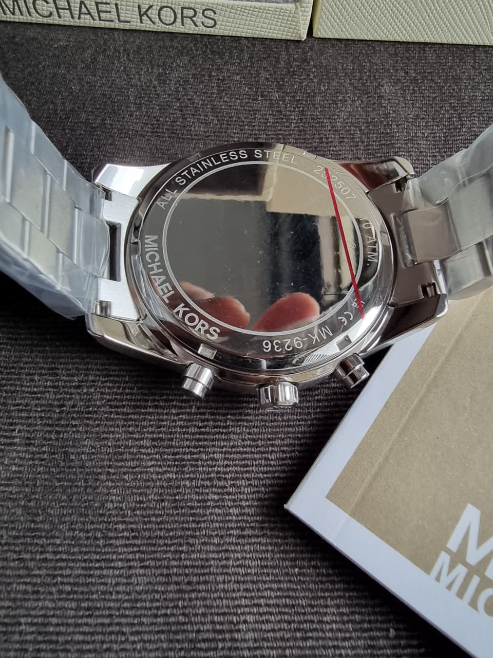 Michael Kors MK9236 Men's Watch Black Dial Stainless Steel 44mm