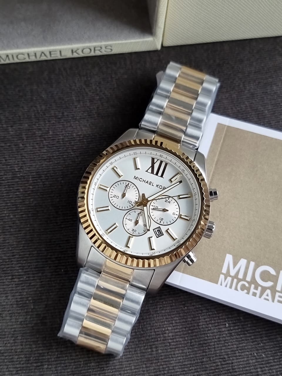 Michael Kors MK9236 Men's Watch Black Dial Stainless Steel 44mm