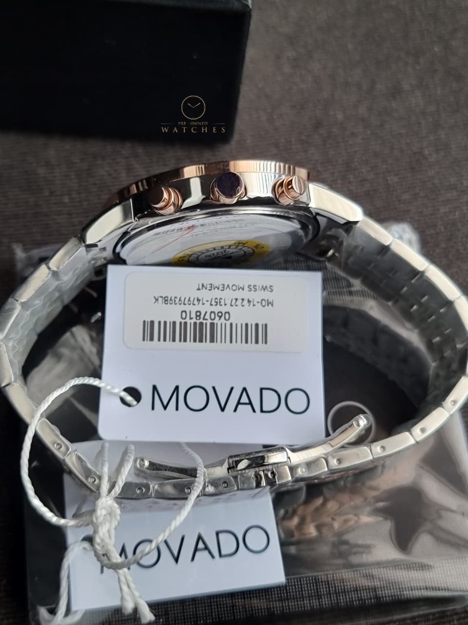 Movado 0607845 Men's Watch Iconic Museum Dial Swiss Quartz