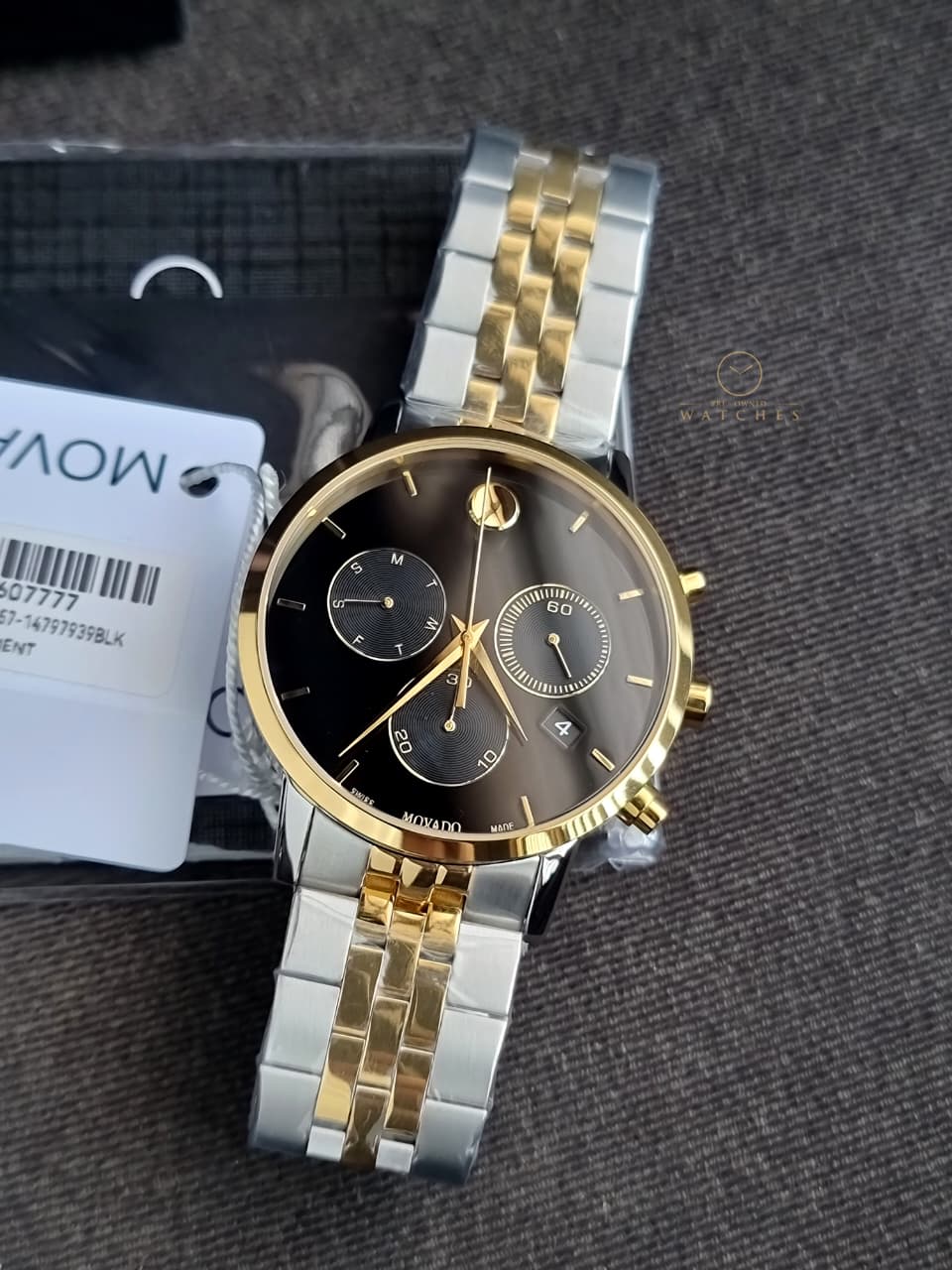 Movado Museum Classic 0607777 Black Dial Stainless Steel Watch