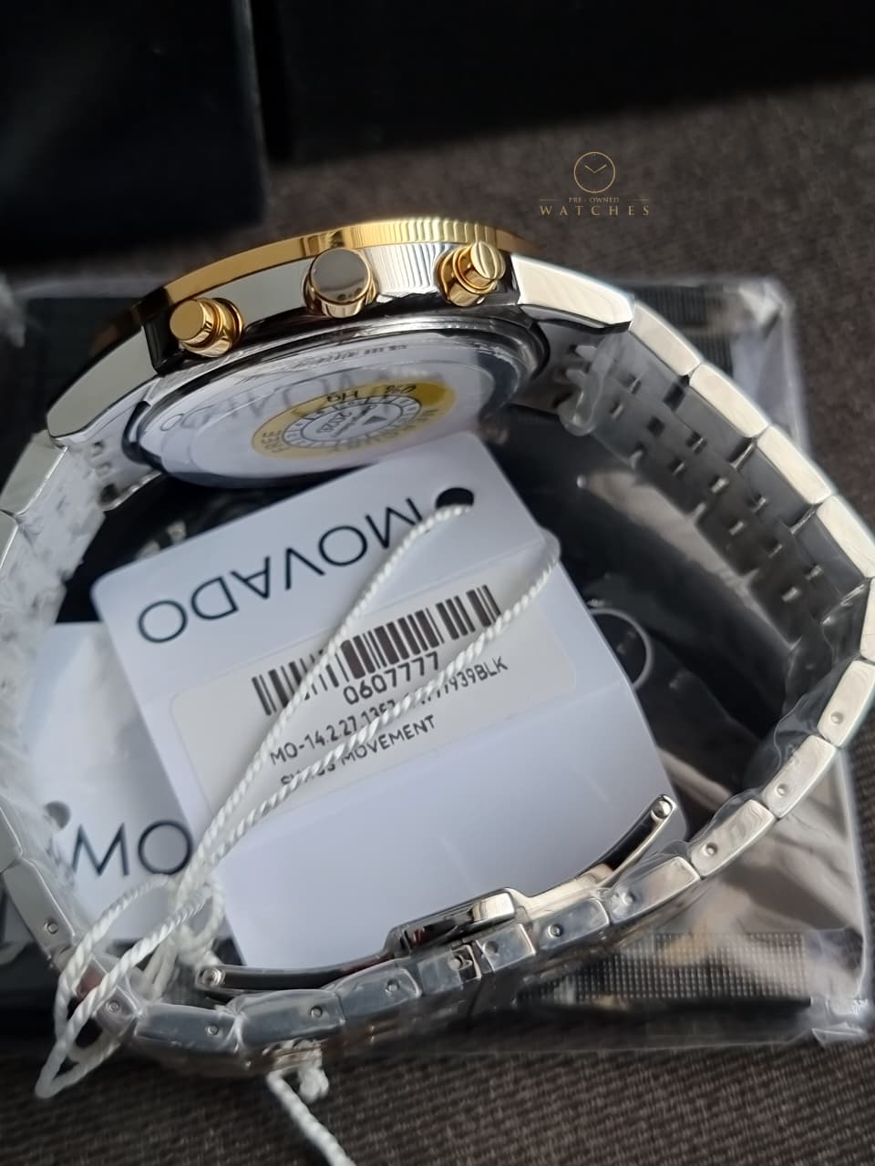 Movado Museum Classic 0607777 Black Dial Stainless Steel Watch
