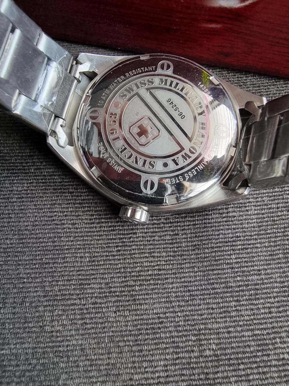 Swiss Military 06-5246 Men's Watch Black Dial Steel Bracelet 41mm