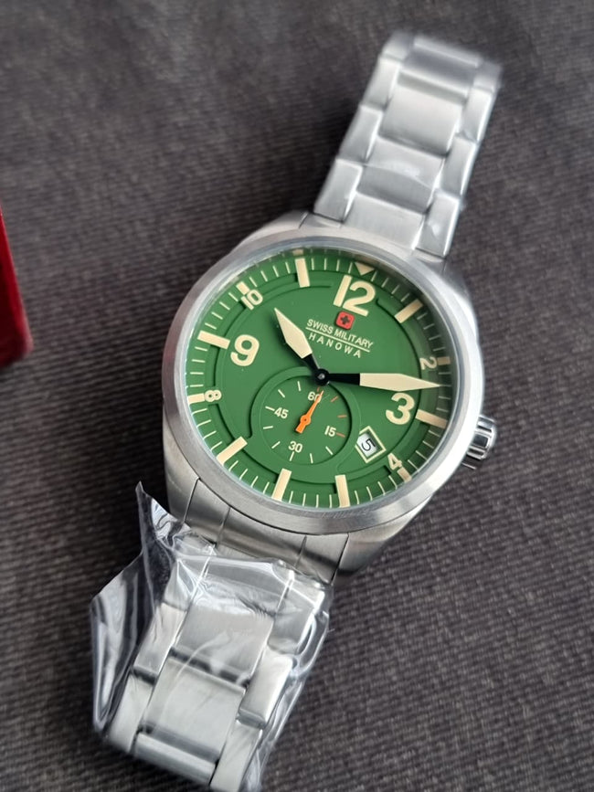 Swiss Military Men's Watch green Dial  Swiss Made Quartz 41mm Main Image