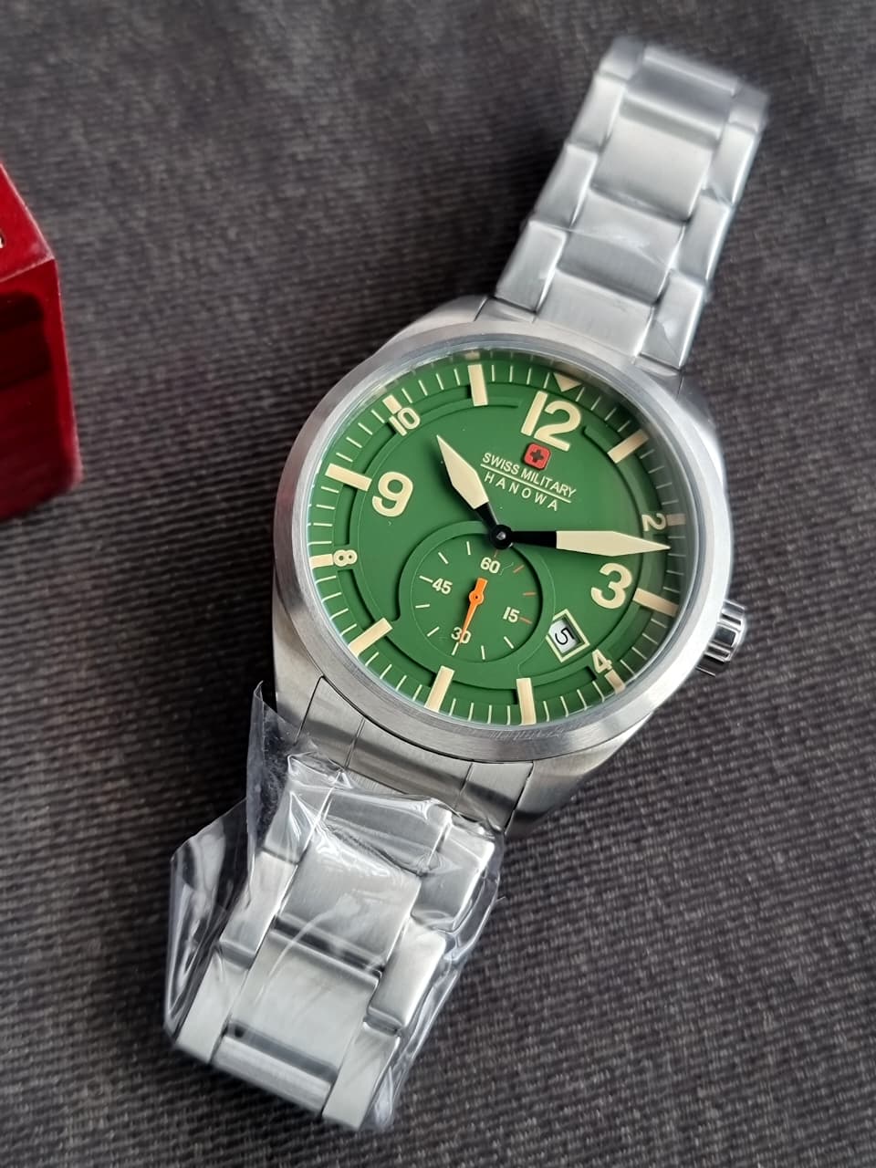 Swiss Military Men's Watch green Dial  Swiss Made Quartz 41mm