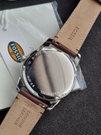 Fossil Pearson FS6137 Men's Watch – Black Dial, Stainless Steel, Quartz, 42mm