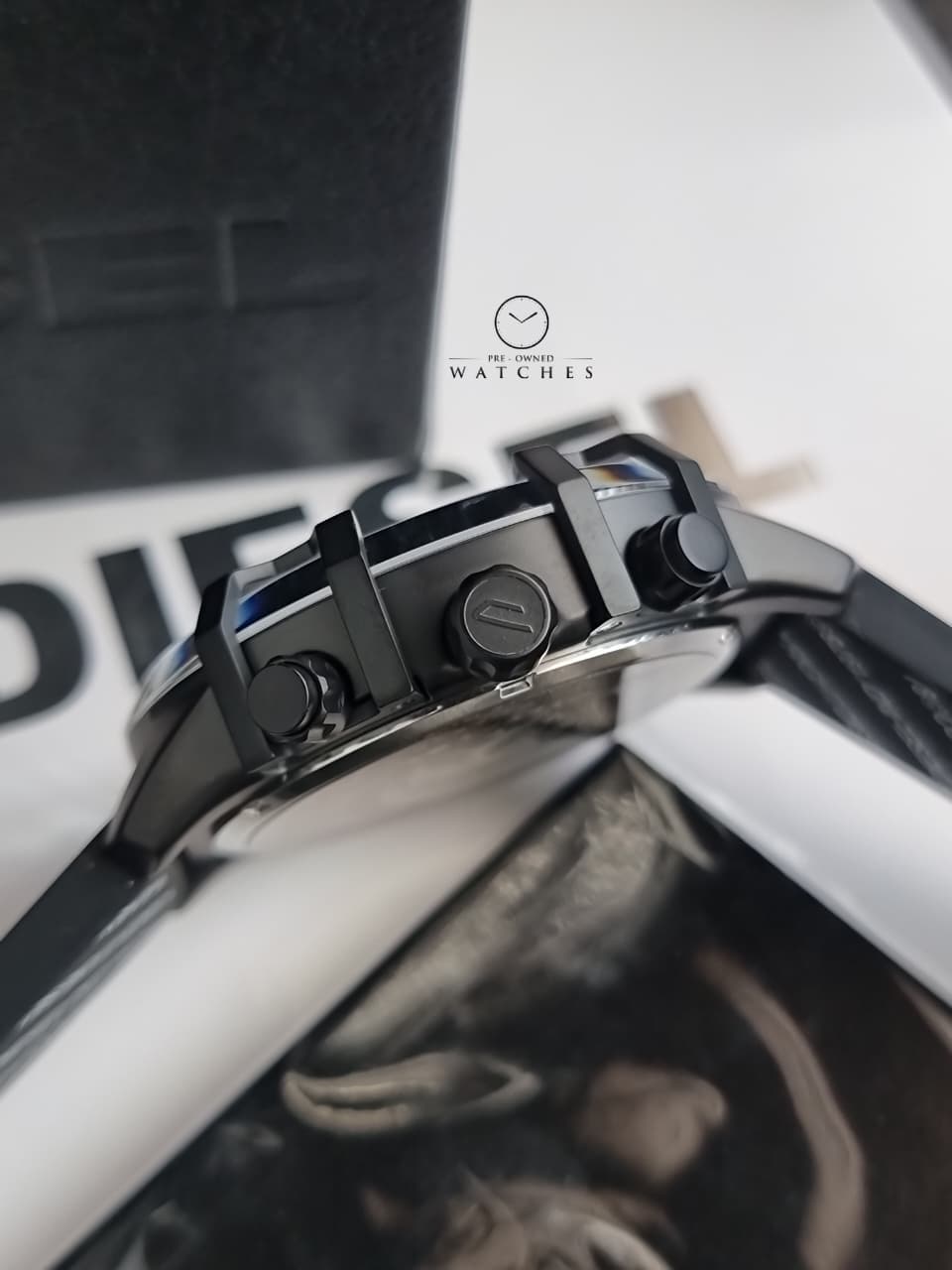 Diesel DZ4530 Men's Watch Chronograph Black Dial Steel 45mm