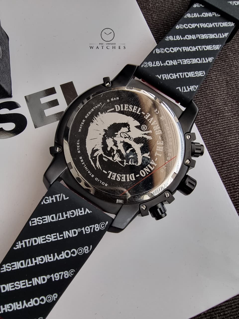 Diesel DZ4530 Men's Watch Chronograph Black Dial Steel 45mm
