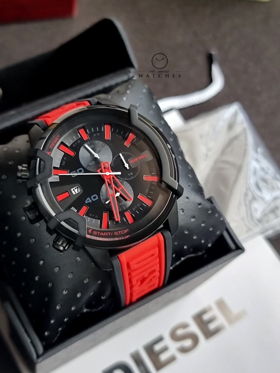 Diesel DZ4530 Men's Watch Chronograph Black Dial Steel 45mm