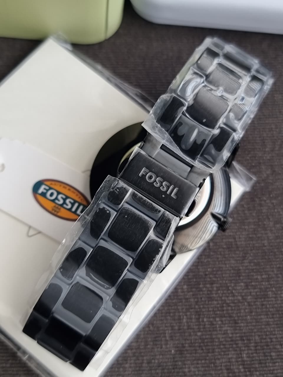 Fossil Minimalist Black Stainless Steel Black Dial Quartz Watch for Gents - FS5308