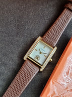 Tory Burch TBW1073 Women's Watch Mother of Pearl Dial Gold (Strap After Market)