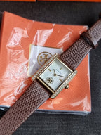 Tory Burch TBW1073 Women's Watch Mother of Pearl Dial Gold (Strap After Market)