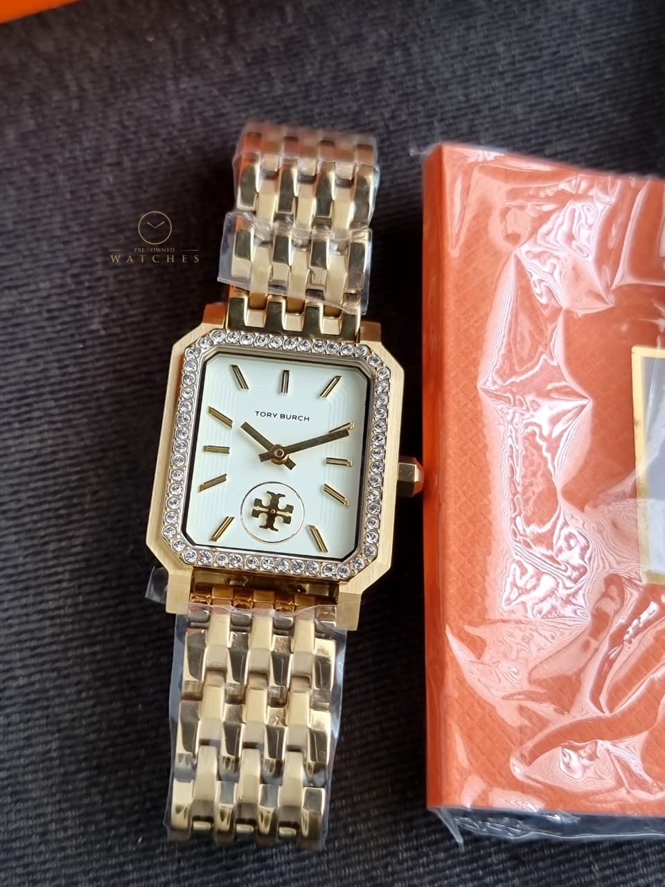 Tory Burch TBW1513 Robinson Ladies Watch Cream Dial Gold Bracelet