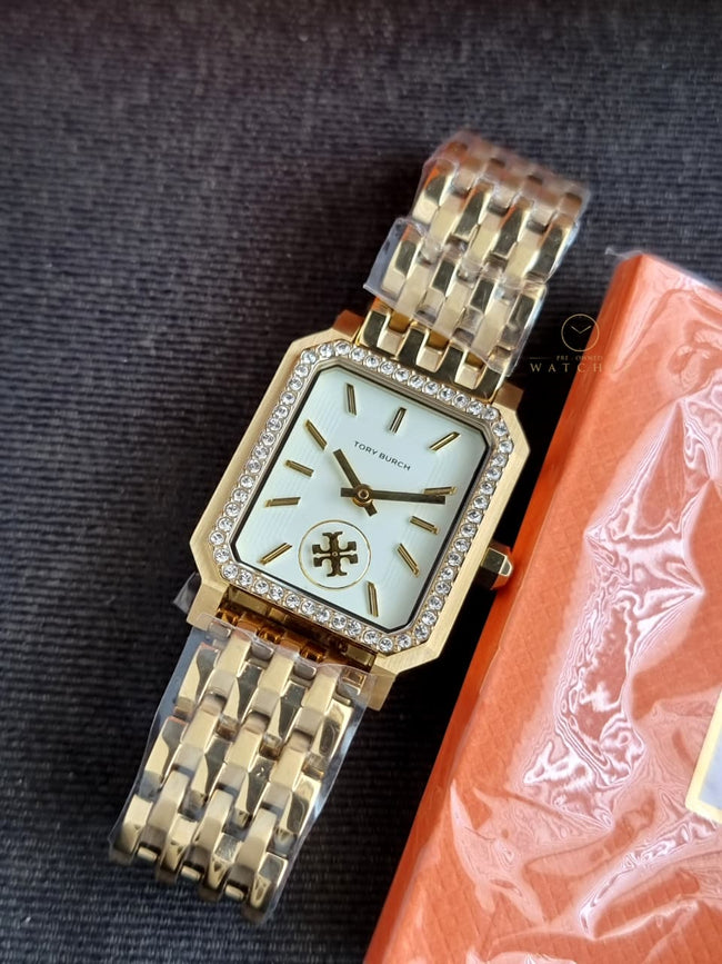 Tory Burch TBW1513 Robinson Ladies Watch Cream Dial Gold Bracelet Hover Image