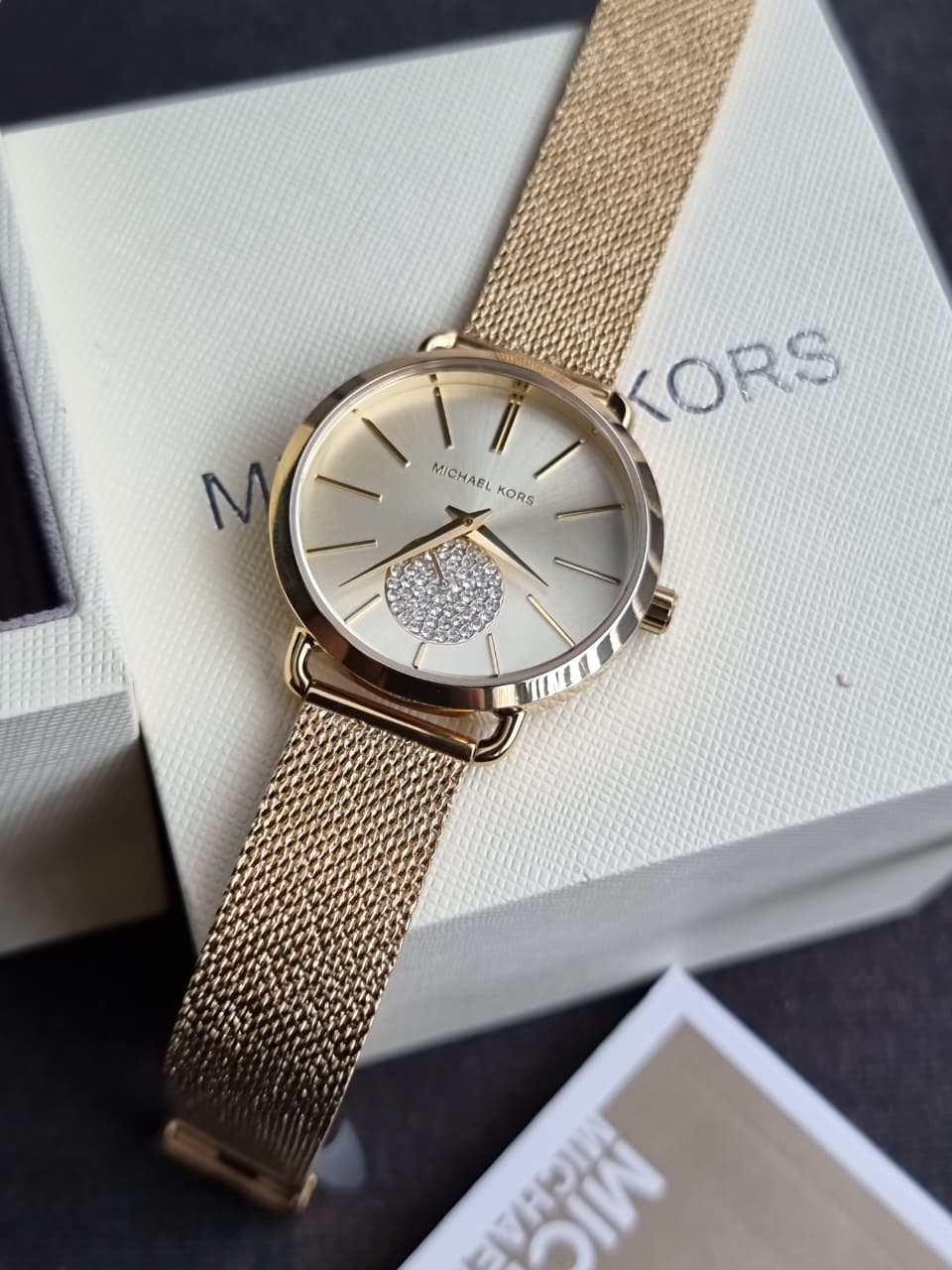 Michael Kors MK3844 Women's Watch – Gold-Tone Stainless Steel, Quartz, 37mm