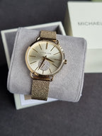 Michael Kors MK3844 Women's Watch – Gold-Tone Stainless Steel, Quartz, 37mm