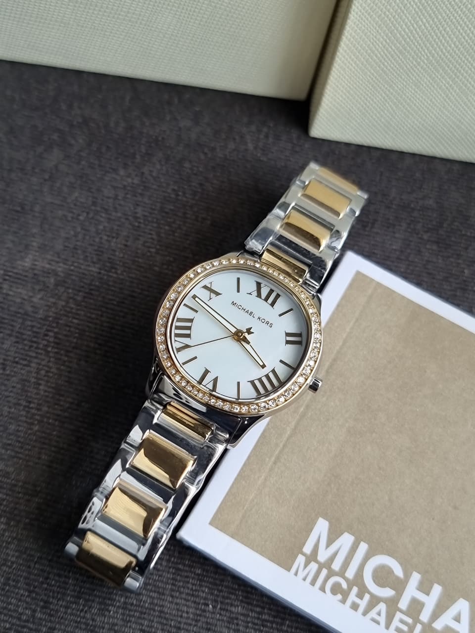 Michael Kors MK4910 Sage Women's Watch – Mother of Pearl Dial 31mm, Stainless Steel, Quartz
