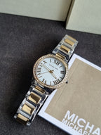 Michael Kors MK4910 Sage Women's Watch – Mother of Pearl Dial 31mm, Stainless Steel, Quartz