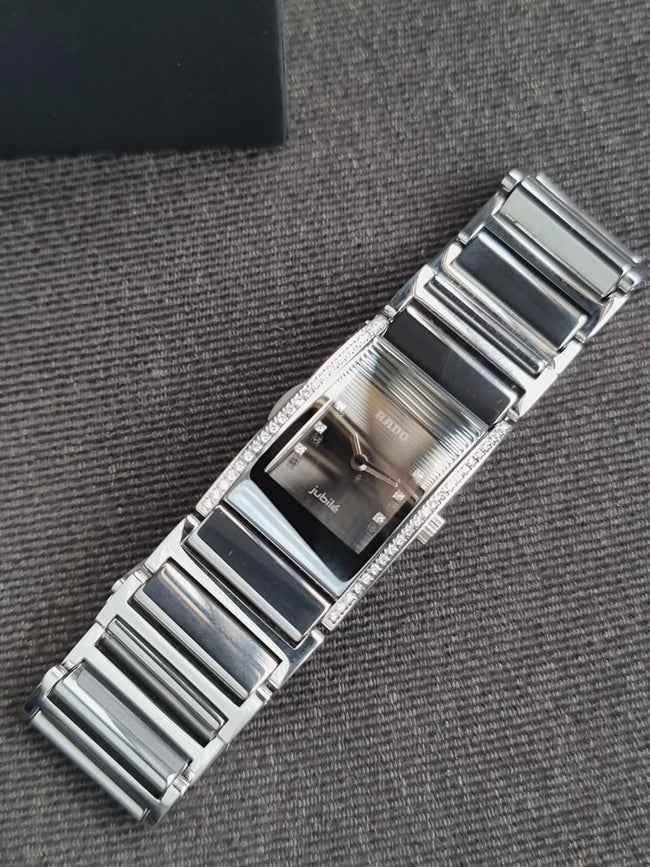 Rado R20759752 Women's Watch – Black Dial, Ceramic & Stainless Steel, Quartz, 30mm Main Image