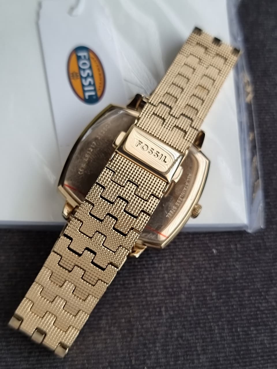 Fossil LE1217 Nick Jonas Machine Luxe Gold Watch Malachite Dial