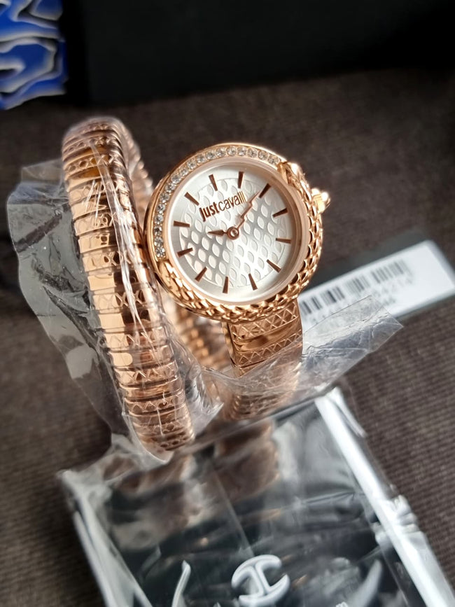 Just Cavalli Signature Snake JC1L301M0045 Women's Watch – Rose Gold Stainless Steel, Quartz Hover Image