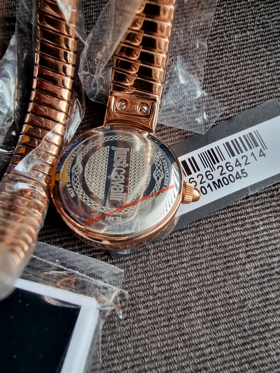 Just Cavalli Signature Snake JC1L301M0045 Women's Watch – Rose Gold Stainless Steel, Quartz
