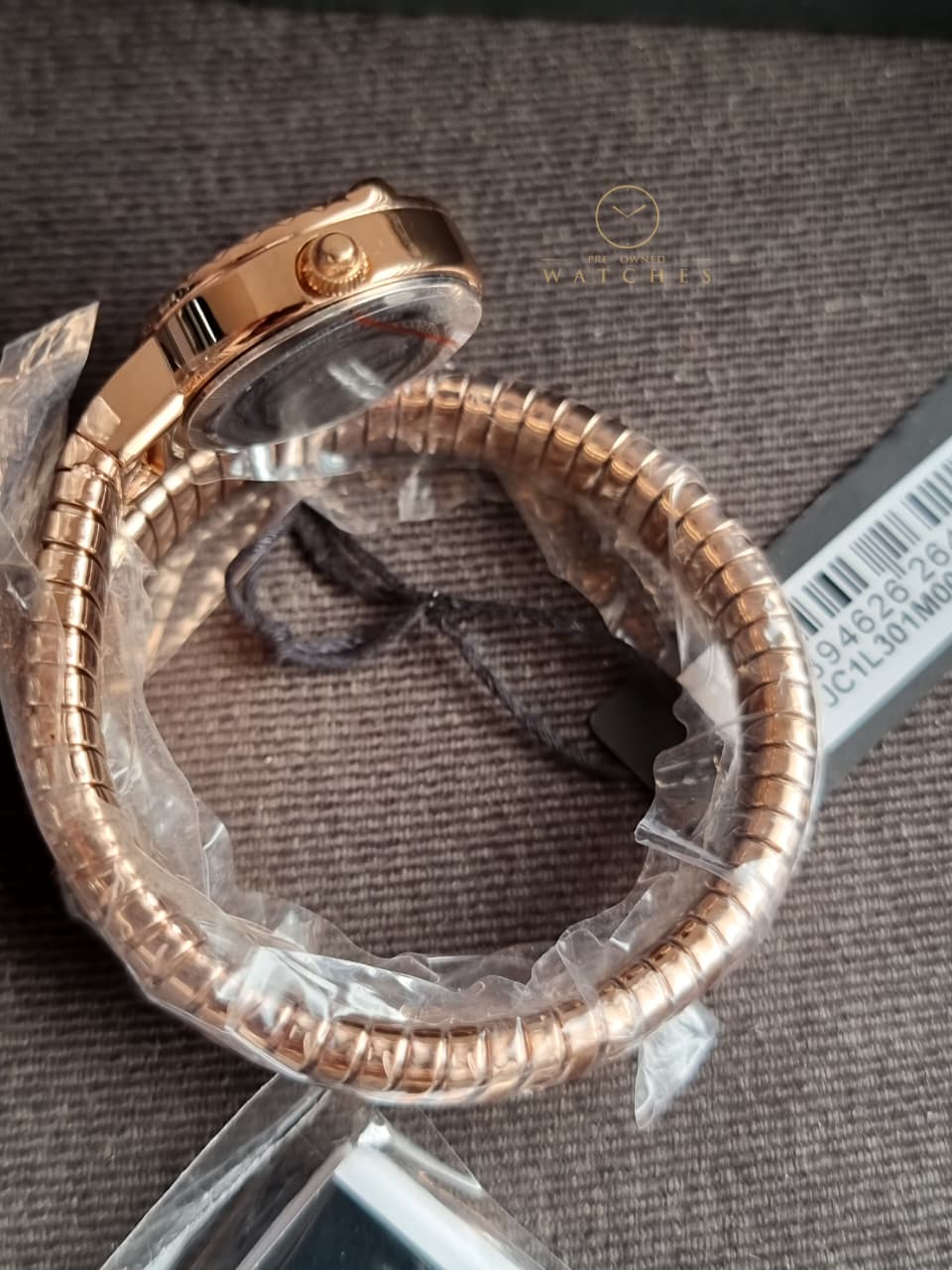 Just Cavalli Enchanting Snake JC1L302M0045 Women's Watch – Green Dial, Rose Gold Stainless Steel, Quartz