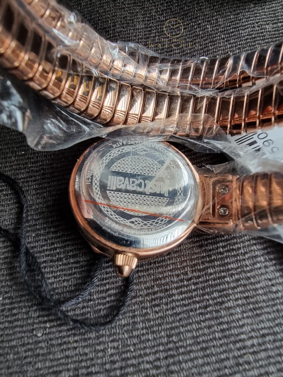 Just Cavalli Enchanting Snake JC1L302M0045 Women's Watch – Green Dial, Rose Gold Stainless Steel, Quartz