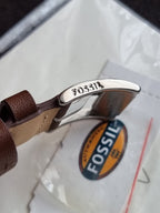Fossil Rhett BQ2908 Men's Watch – Multifunction, Brown Leather Strap, Quartz