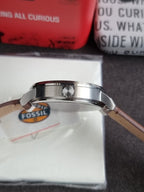 Fossil Rhett BQ2908 Men's Watch – Multifunction, Brown Leather Strap, Quartz