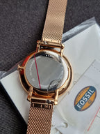Fossil ES5170 Jacqueline Women's Rose Gold Mesh Watch