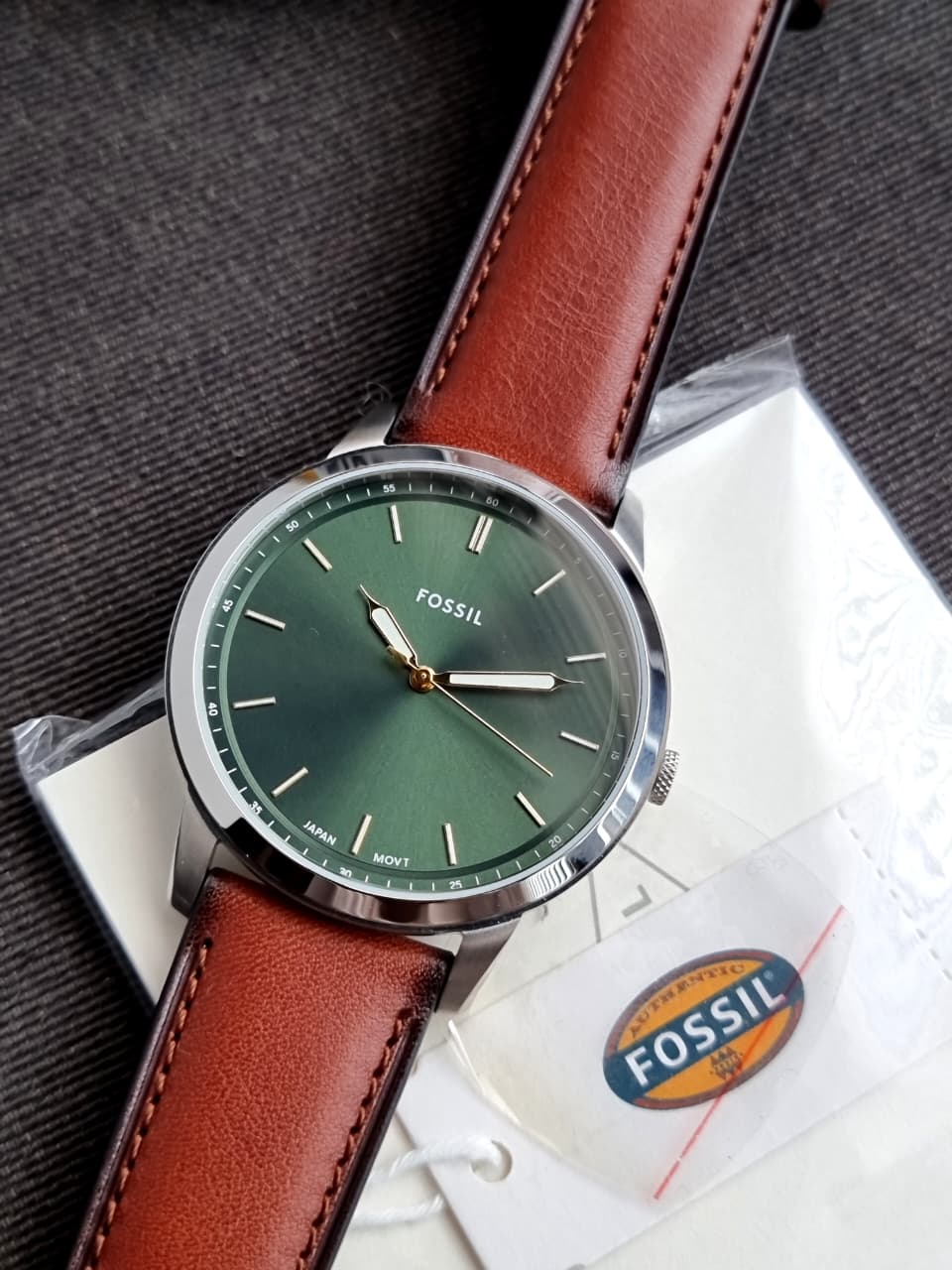 Fossil Minimalist FS6094 Men's Watch – Stainless Steel, Clean Dial, Quartz