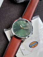Fossil Minimalist FS6094 Men's Watch – Stainless Steel, Clean Dial, Quartz