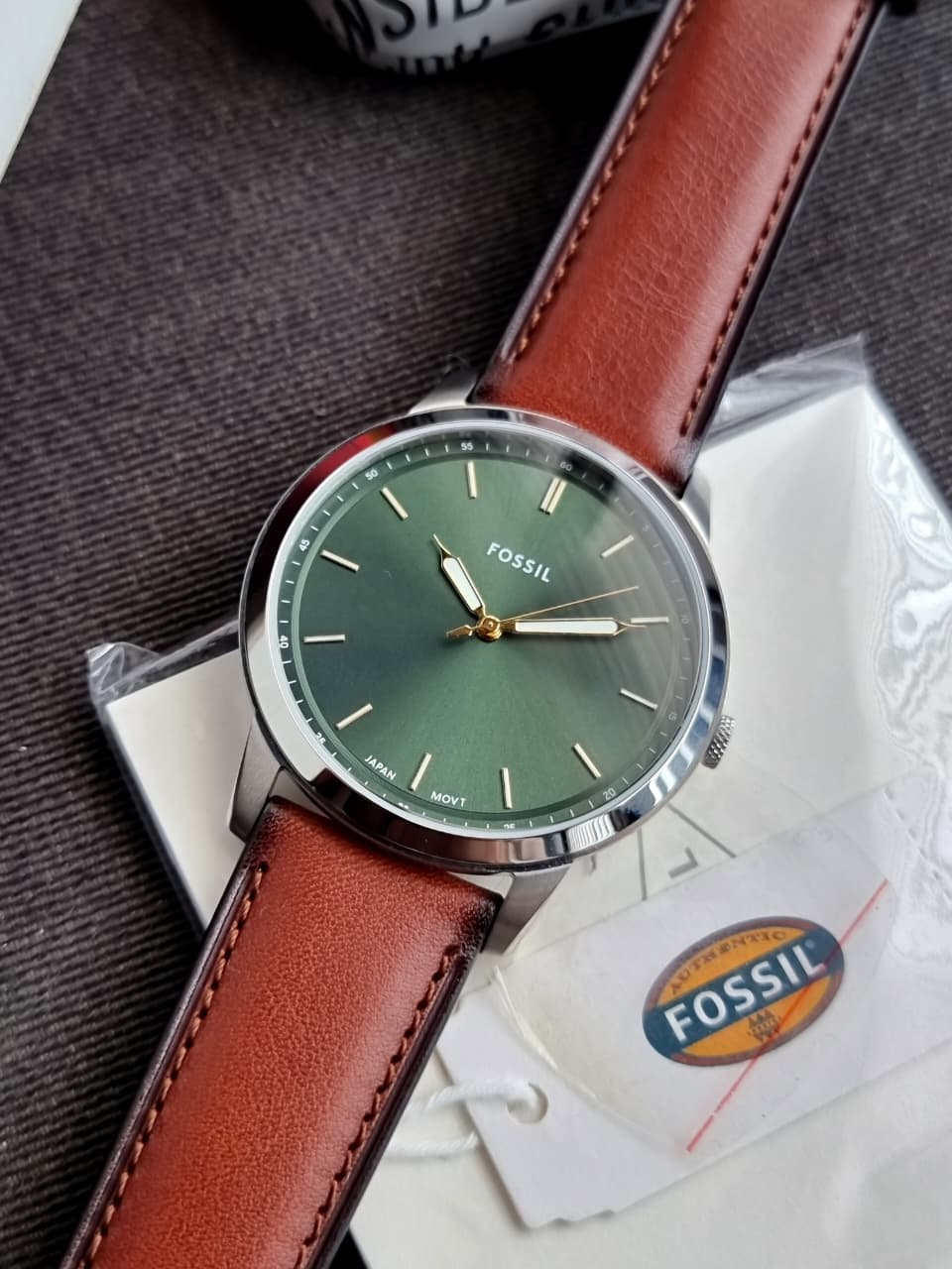 Fossil Minimalist FS6094 Men's Watch – Stainless Steel, Clean Dial, Quartz